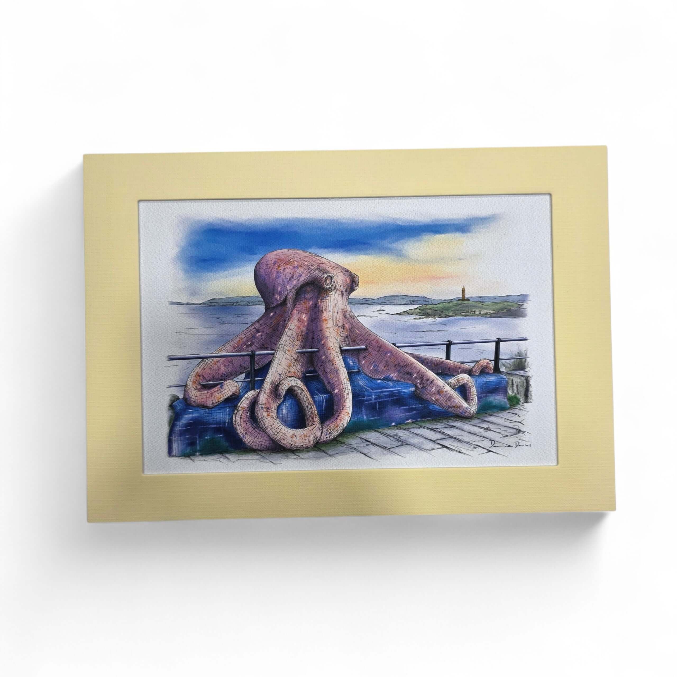 Litografía Escultura del Pulpo