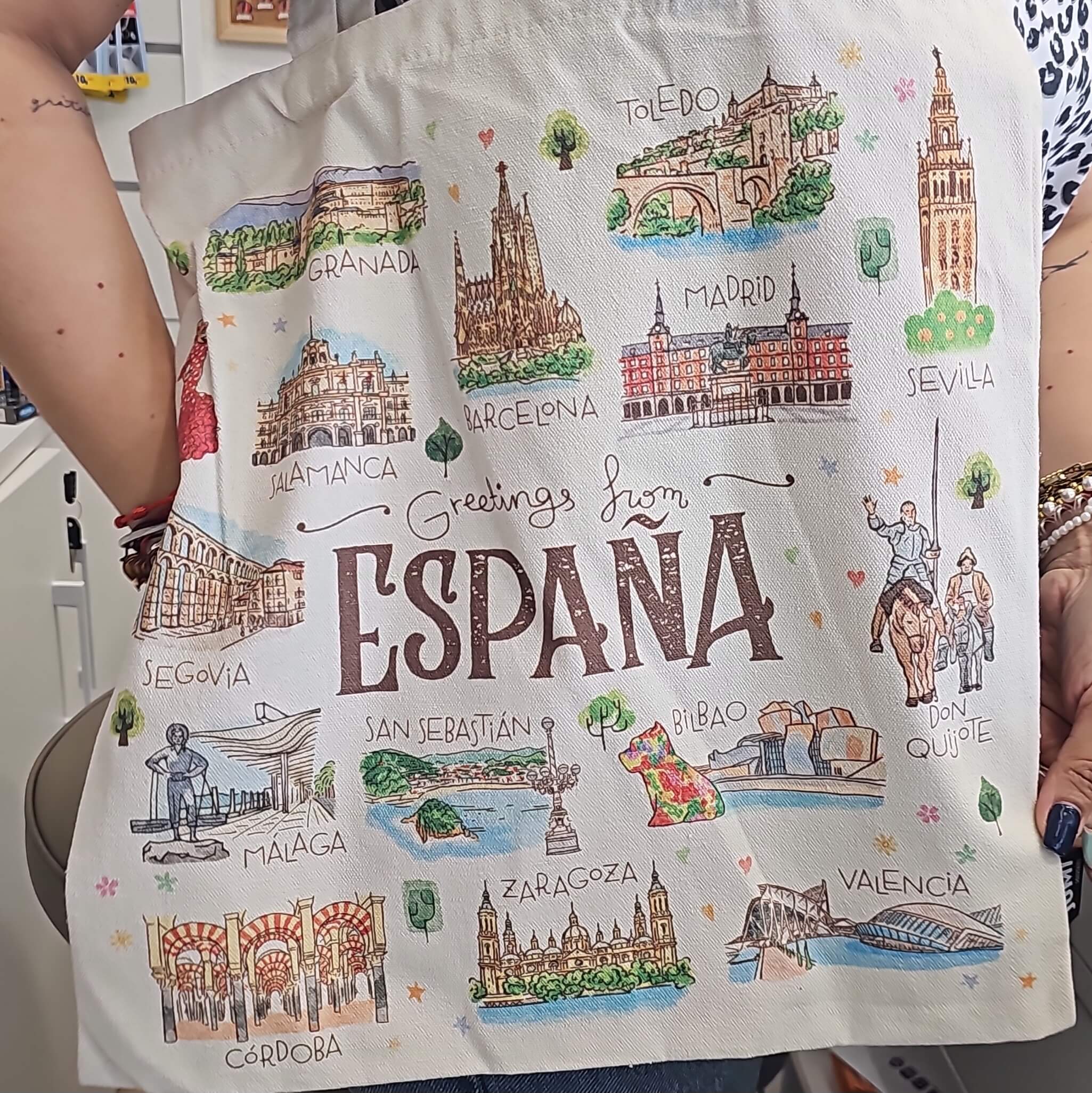 Bolsa España Acuarela