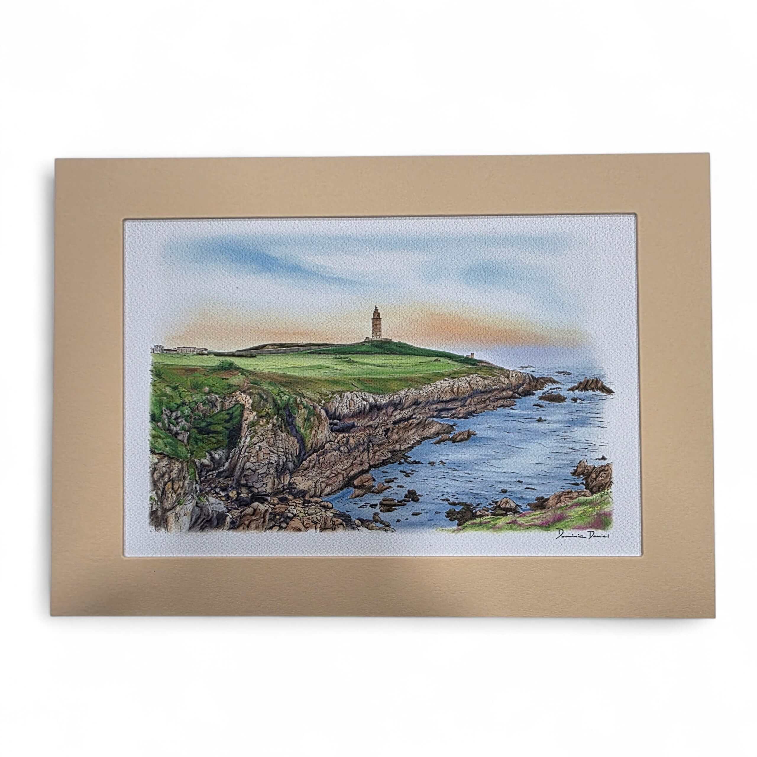 Litografía Torre de Hércules Mirador