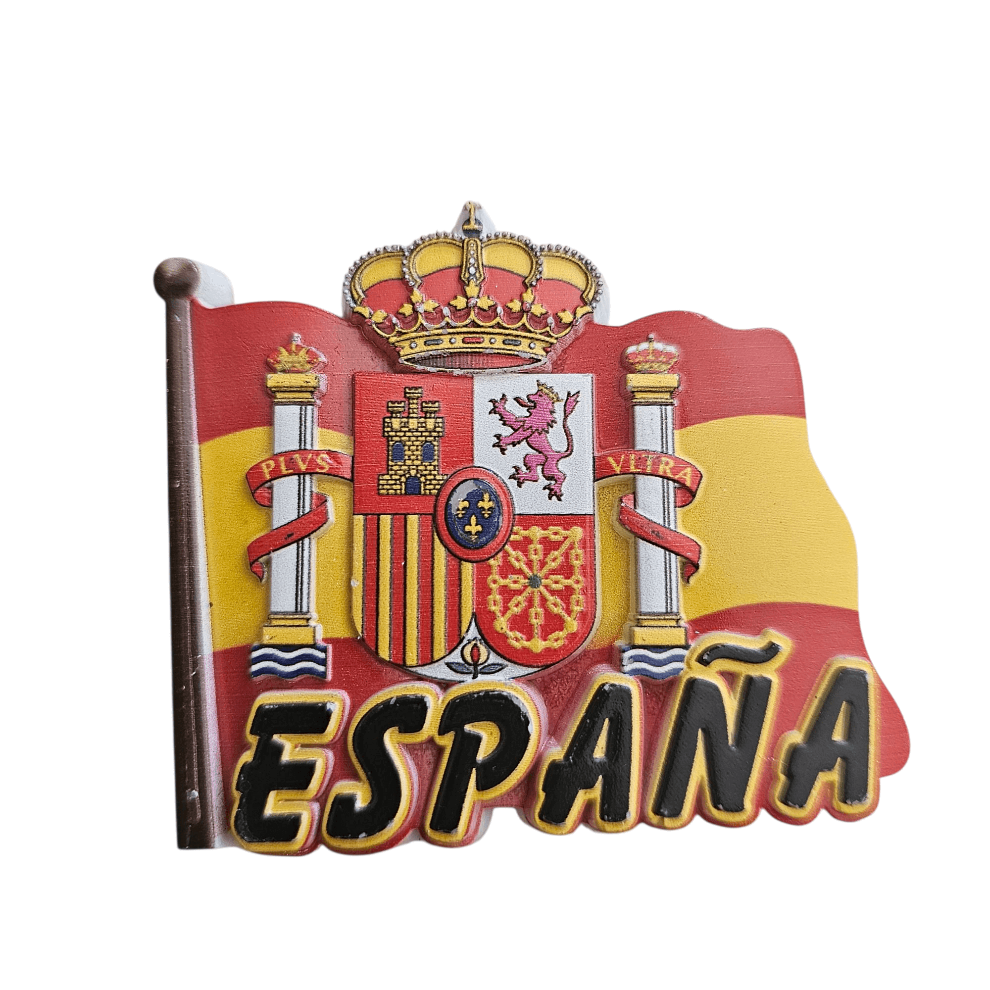 Imán Bandera España con escudo